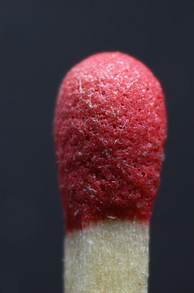 Fire Starter Chemical Reaction on a Match Head Insanitek