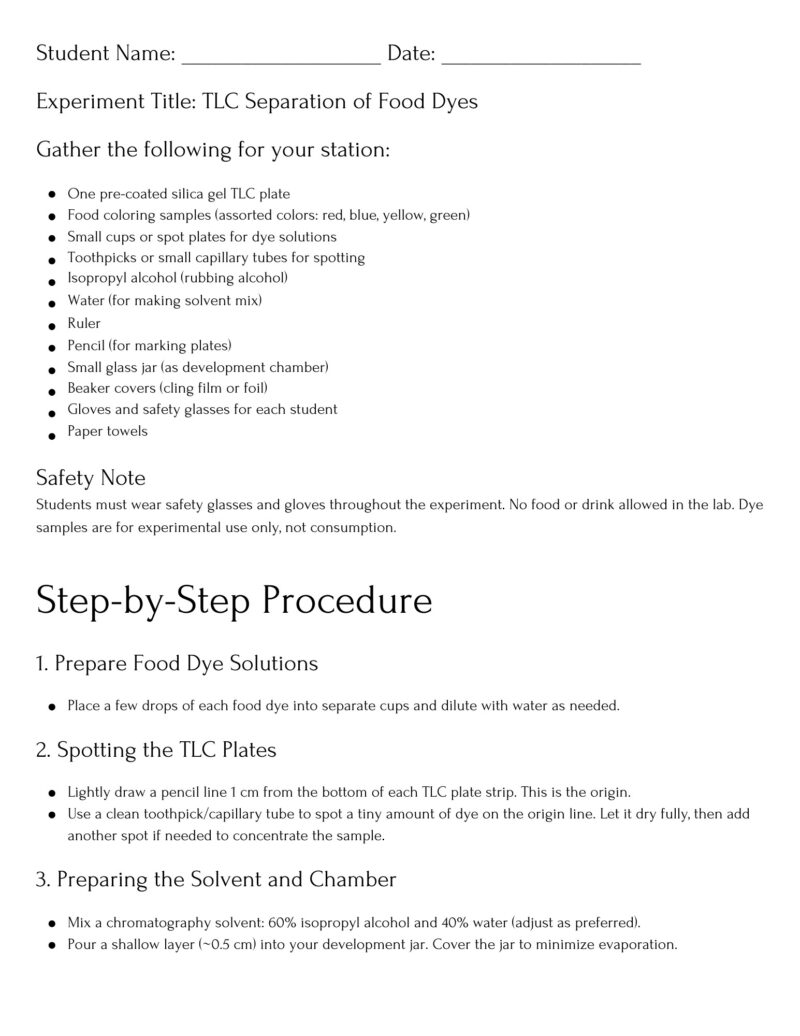 Thin-Layer Chromatography Lesson Plan - Image 7