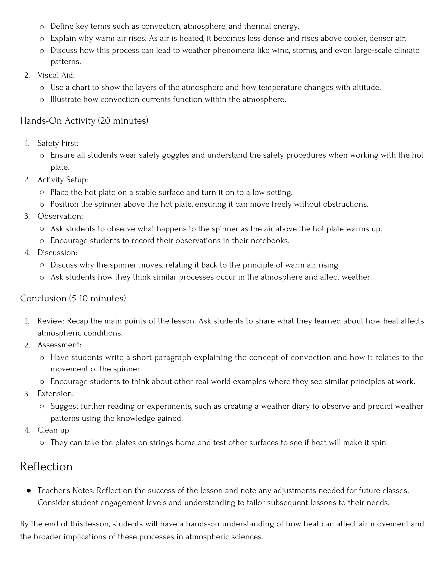 Lesson Plan: Atmospheric Science Heat Rises - Image 2