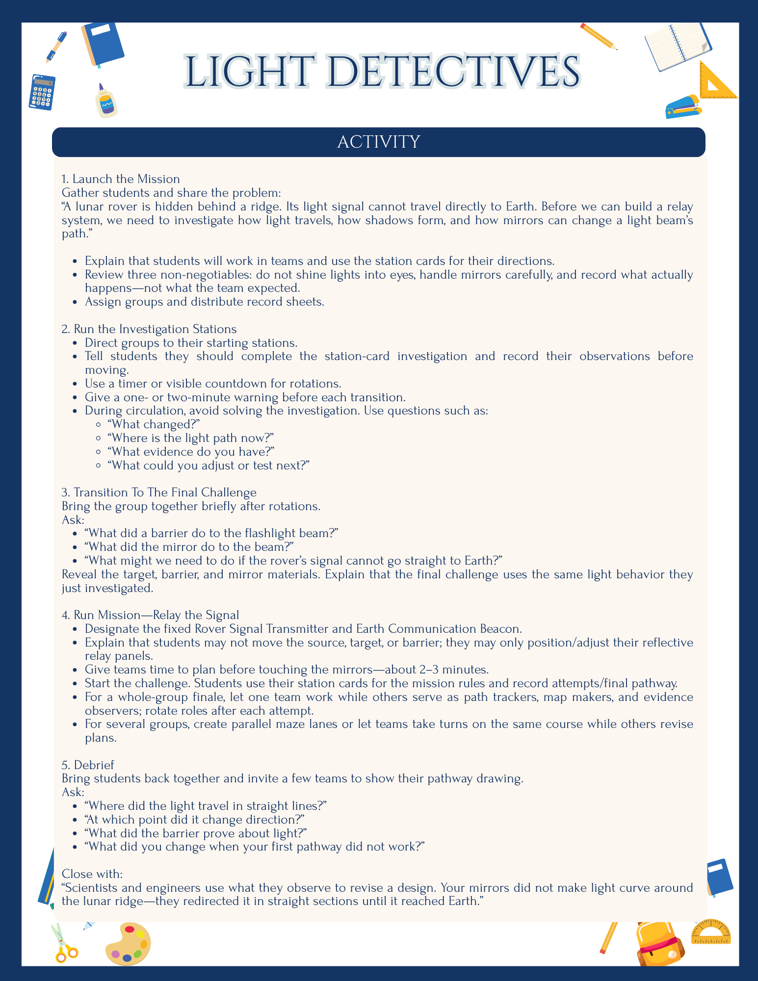 Light Detectives | Tinker Tracks Classroom Edition - Image 4