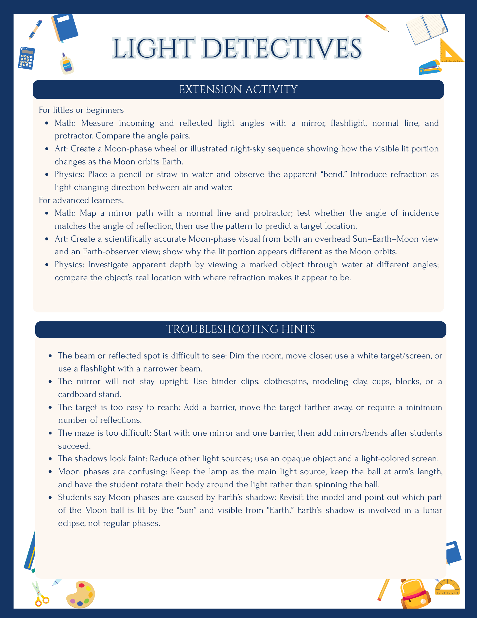 Light Detectives | Tinker Tracks Classroom Edition - Image 6